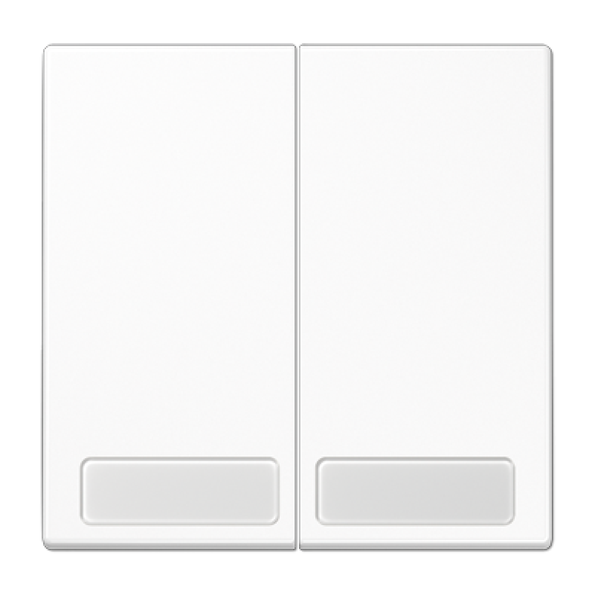 Tecla doble inscr. LS blanco alpino