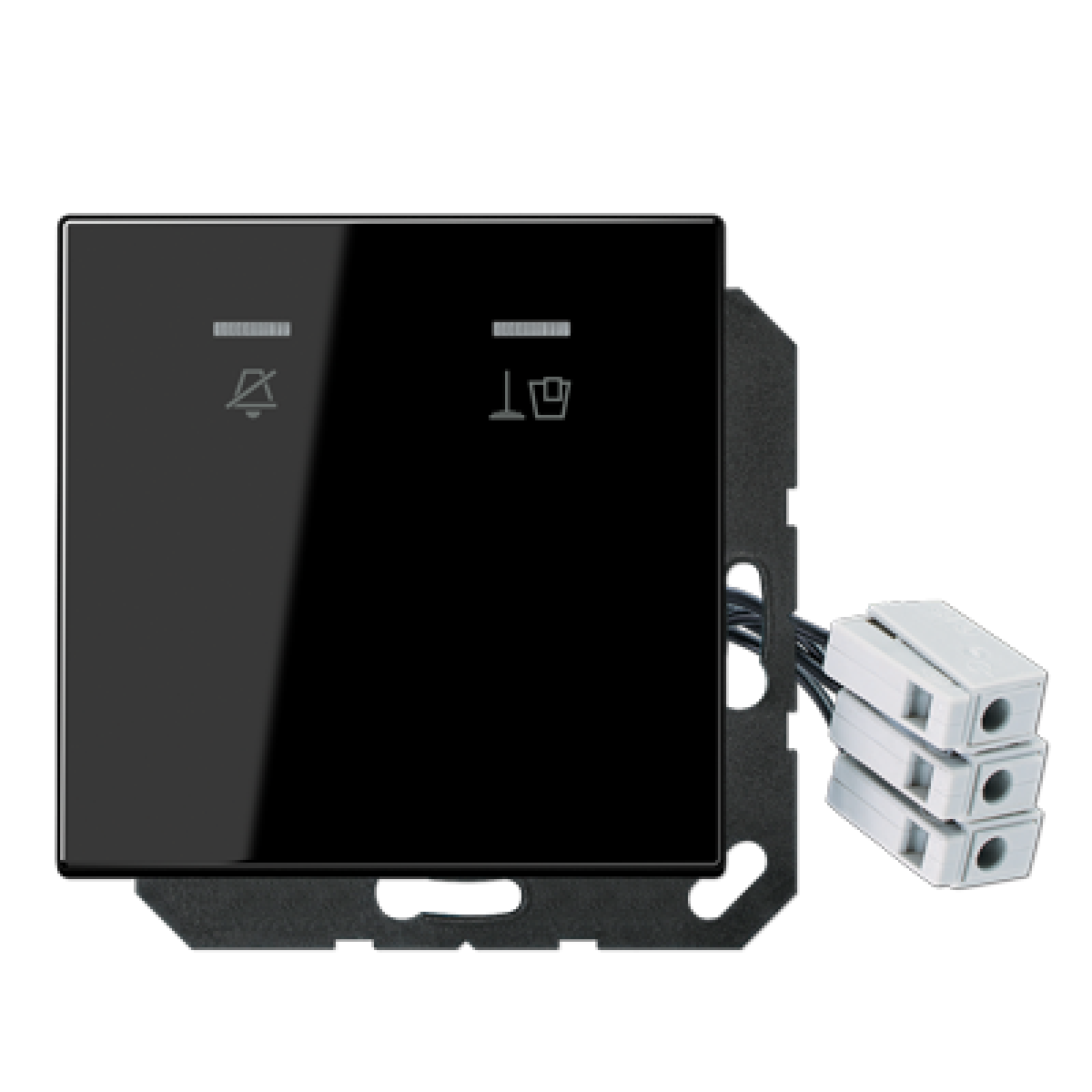 Placa hotel c LED, exterior LS negro