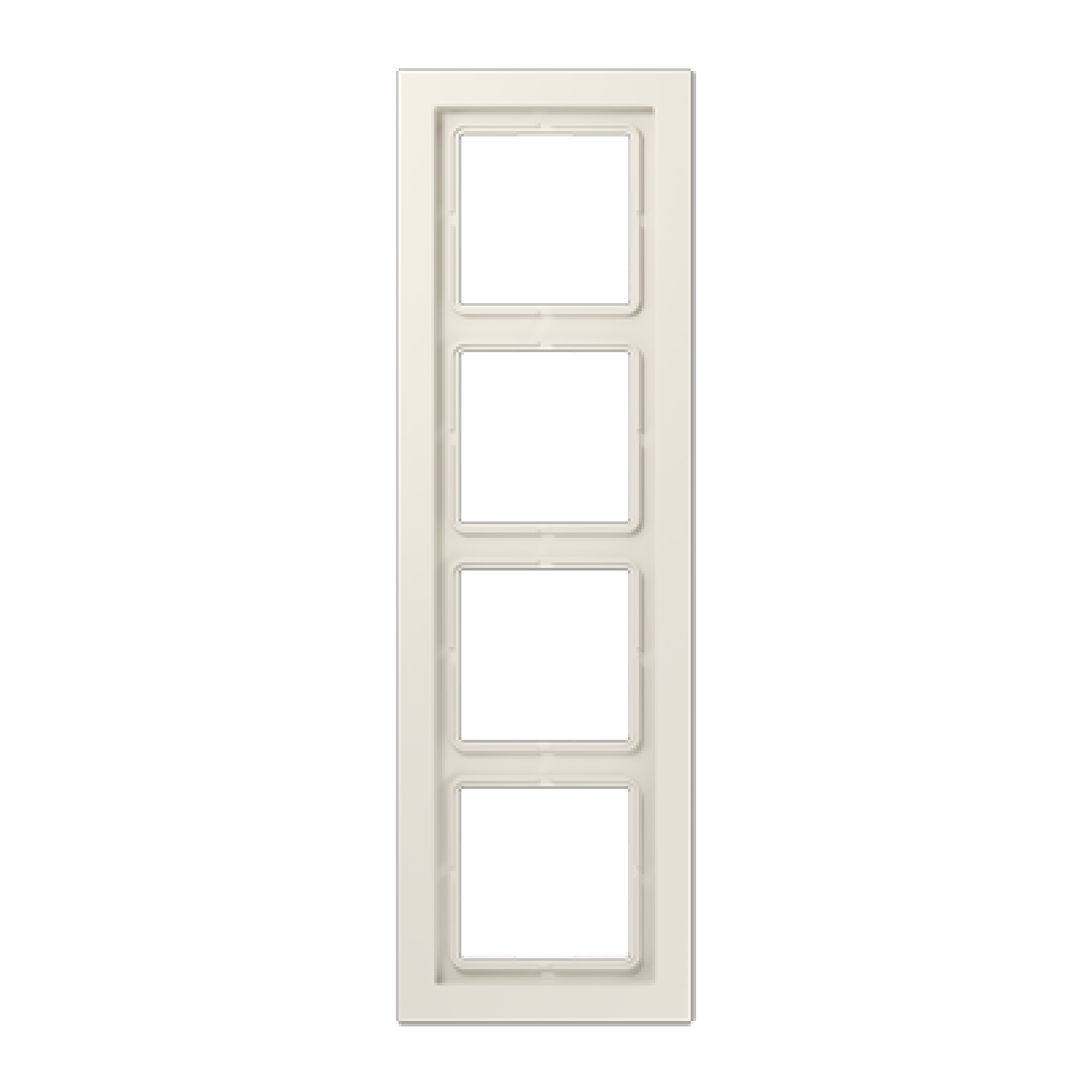 Marco cuádruple LS DES. Blanco marfil