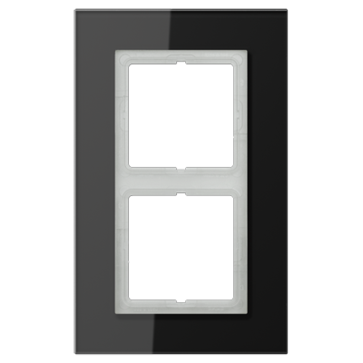 Marco doble LS PLUS cristal negro