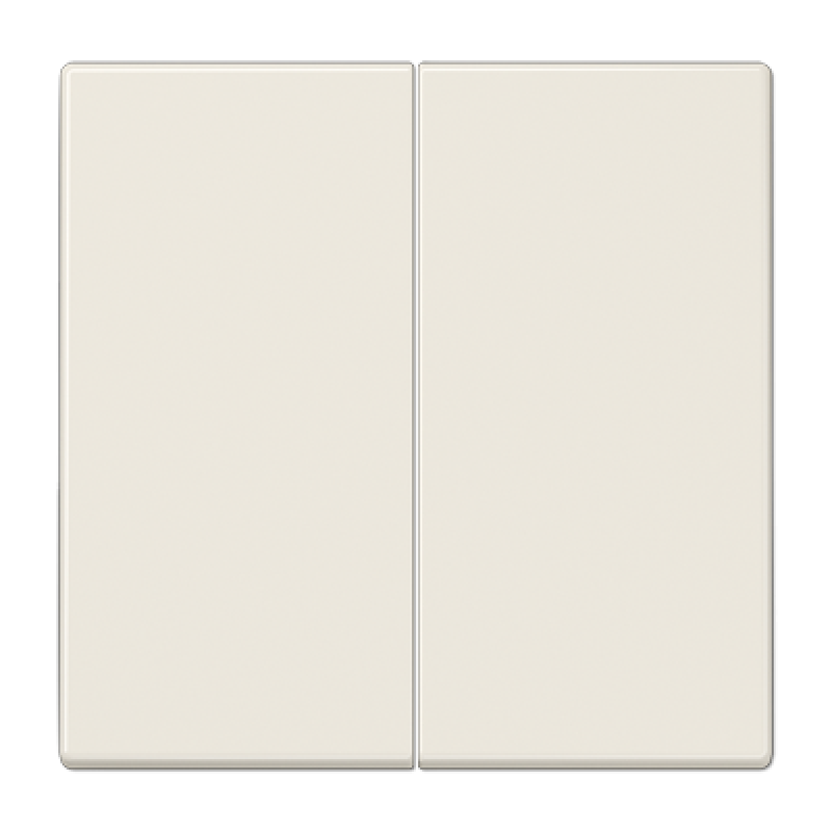 Pulsador Matter doble. LS blanco marfil