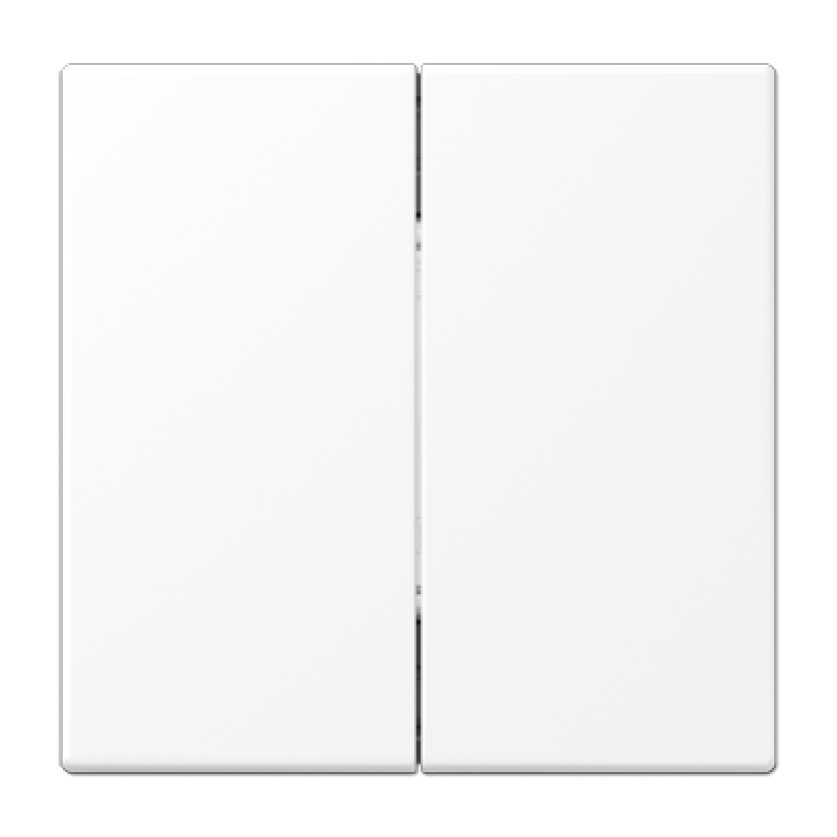 Pulsador Matter doble. LS blanco mate