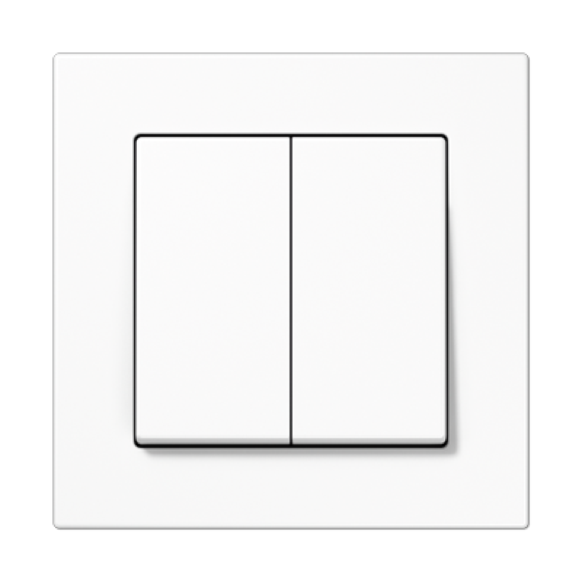 Kit pulsador Matter doble. A blanco alpino