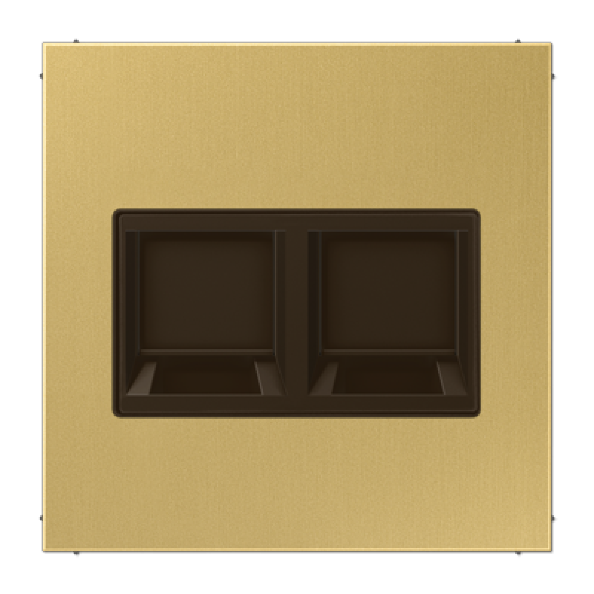Placa Mod.Jack. 2 tomas LS lat. cl.