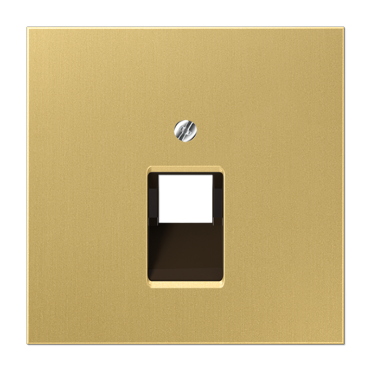 Placa central telef. LS latón classic