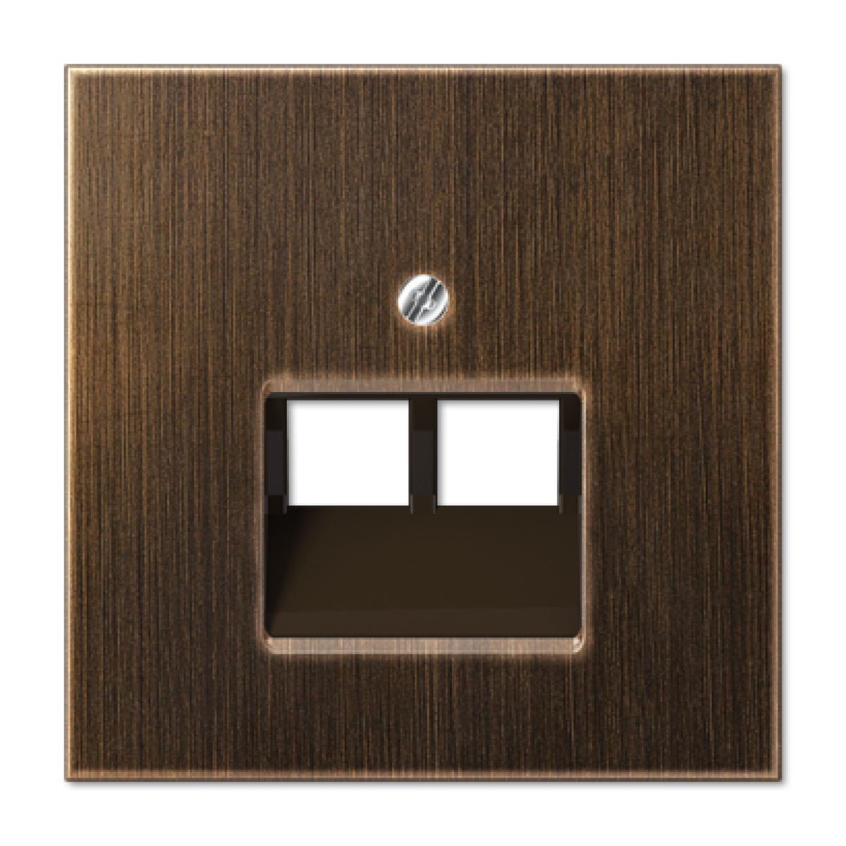 Placa telef. 2 tomas LS lat. an.