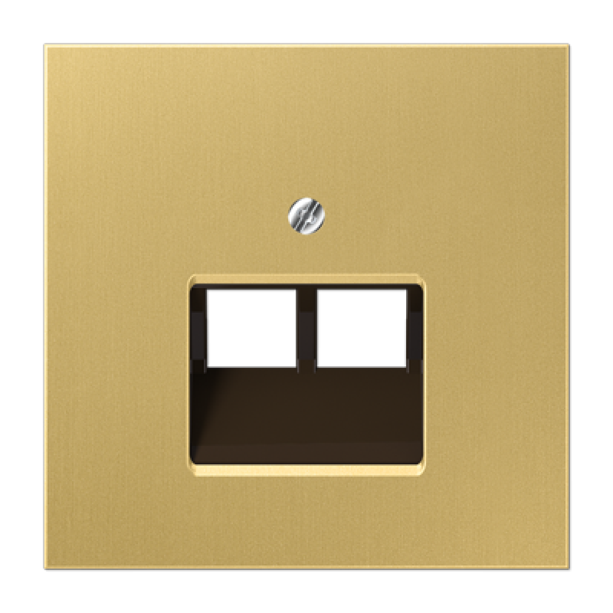 Placa telef. 2 tomas LS lat. cl.