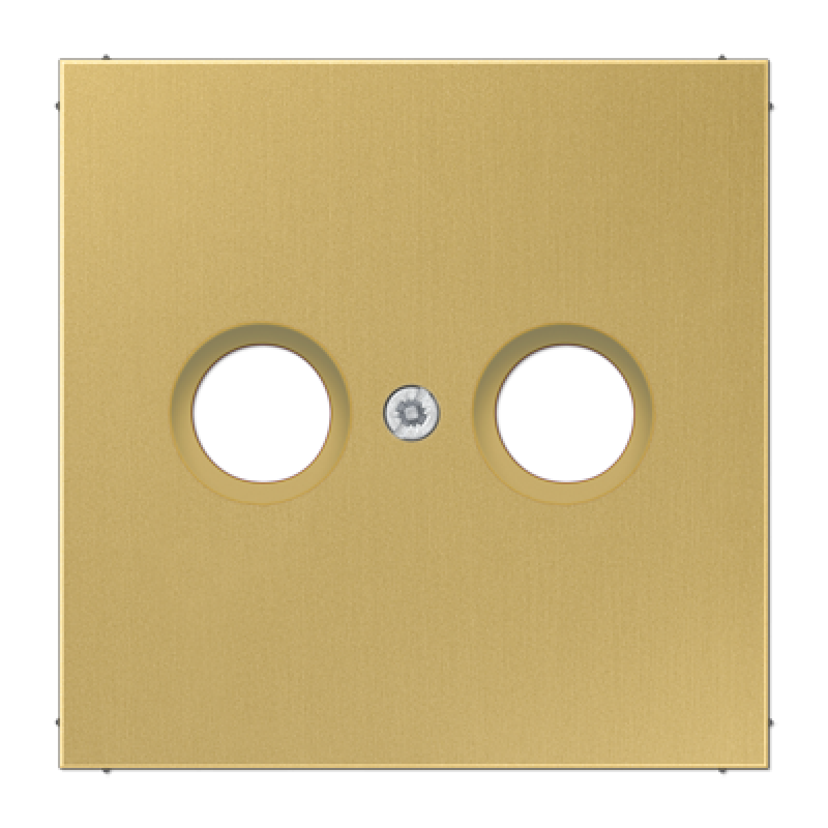 Placa toma TV. LS latón classic