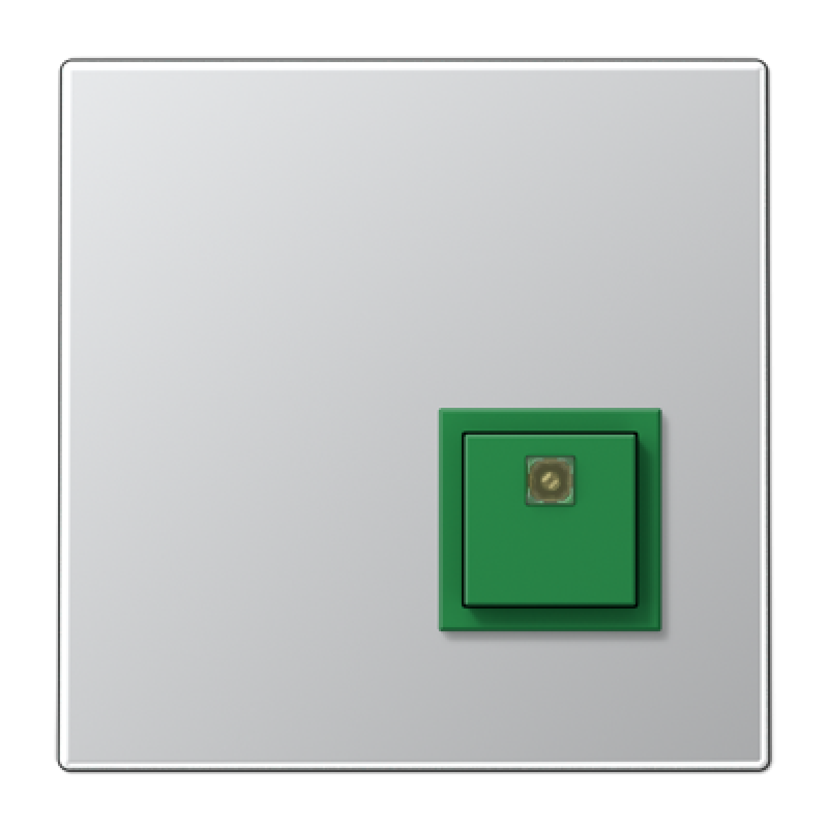 Pulsador confirmación emergencia. Aluminio. LS