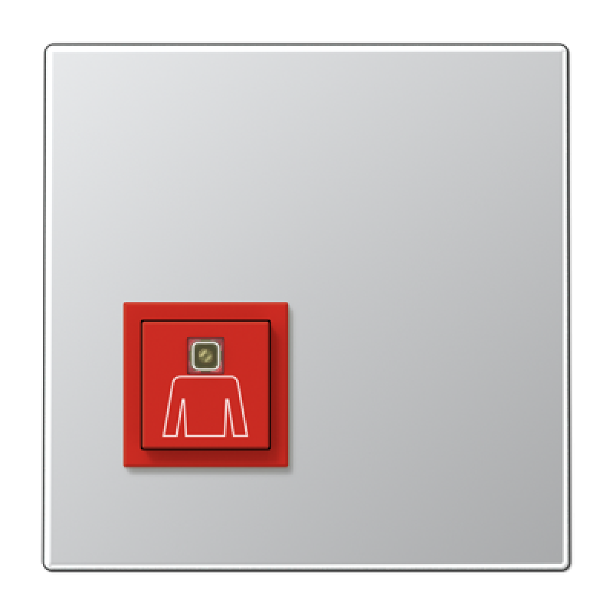 Pulsador llamada emergencia. Aluminio. LS