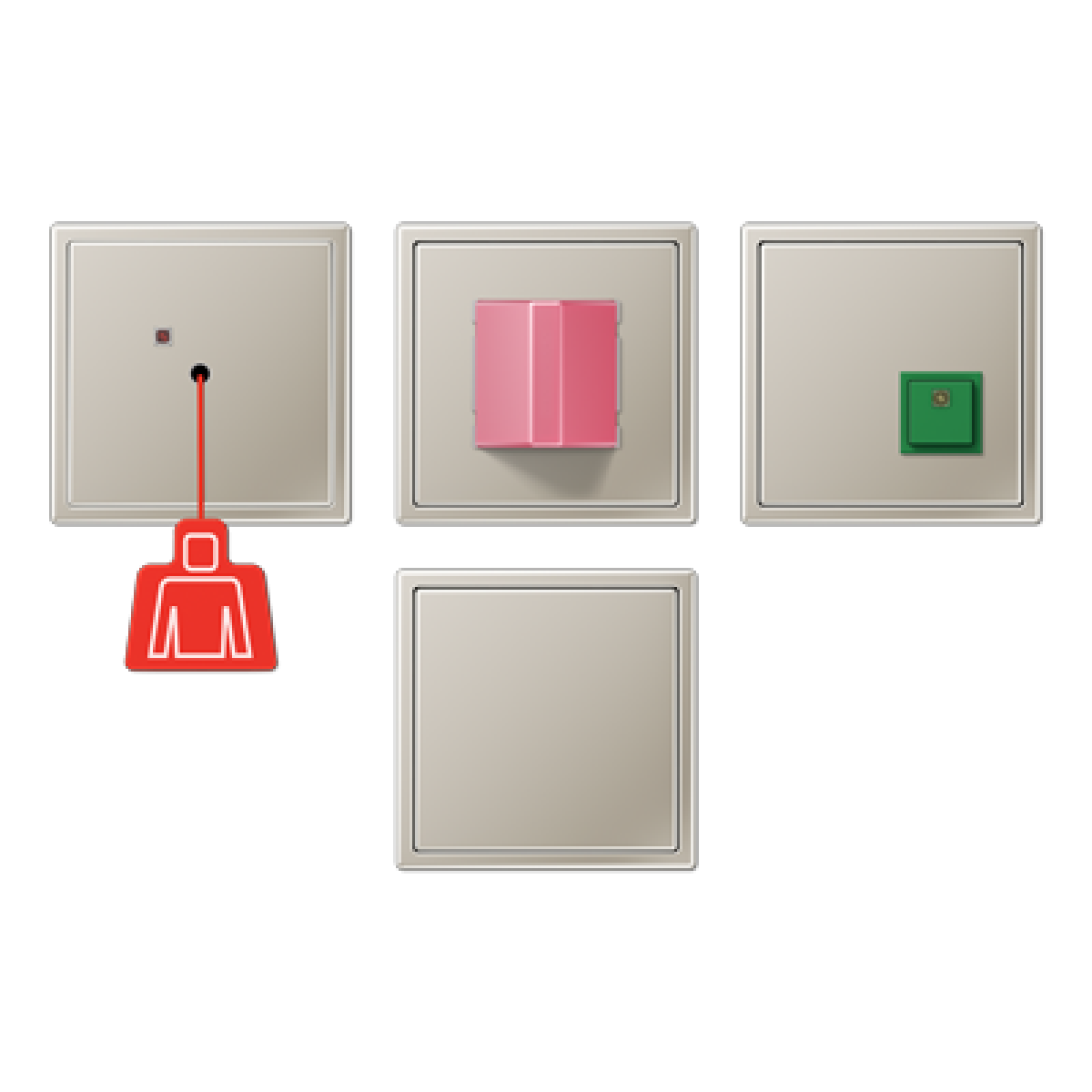 Kit llamada emergencia. Acero. LS