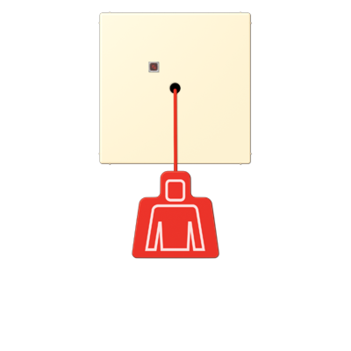 Pulsador con tirador. LC32001