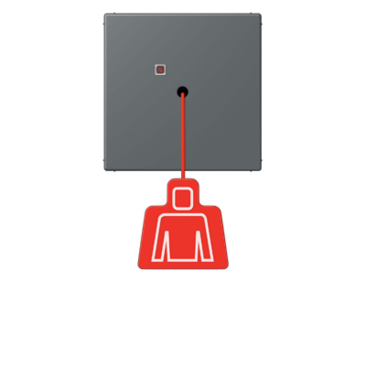 Pulsador con tirador. LC32010