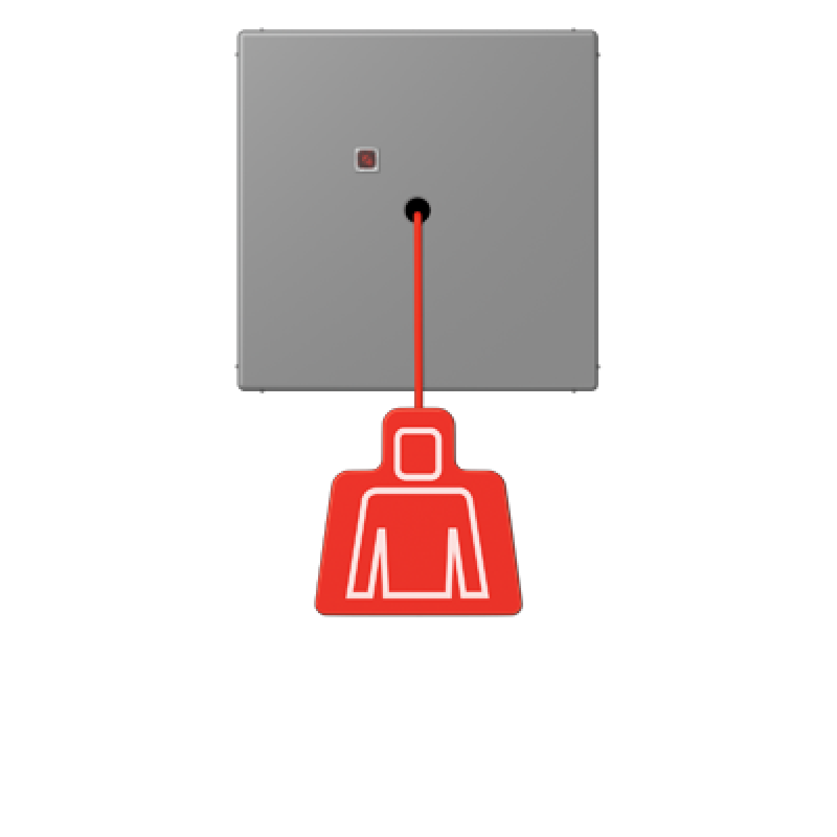 Pulsador con tirador. LC32011