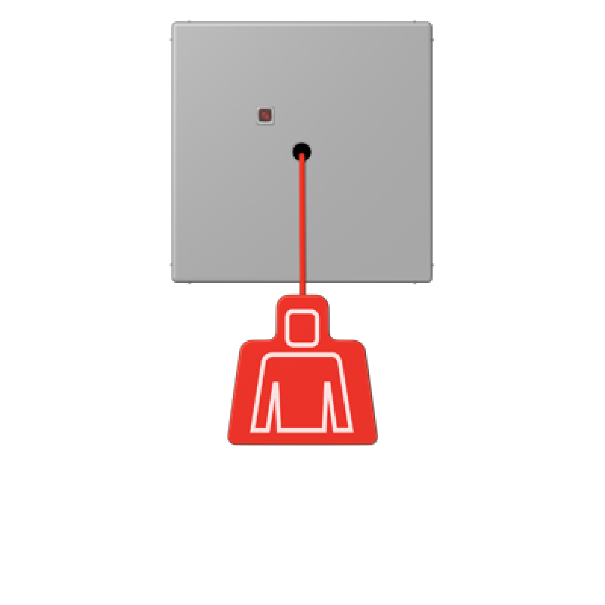 Pulsador con tirador. LC32012