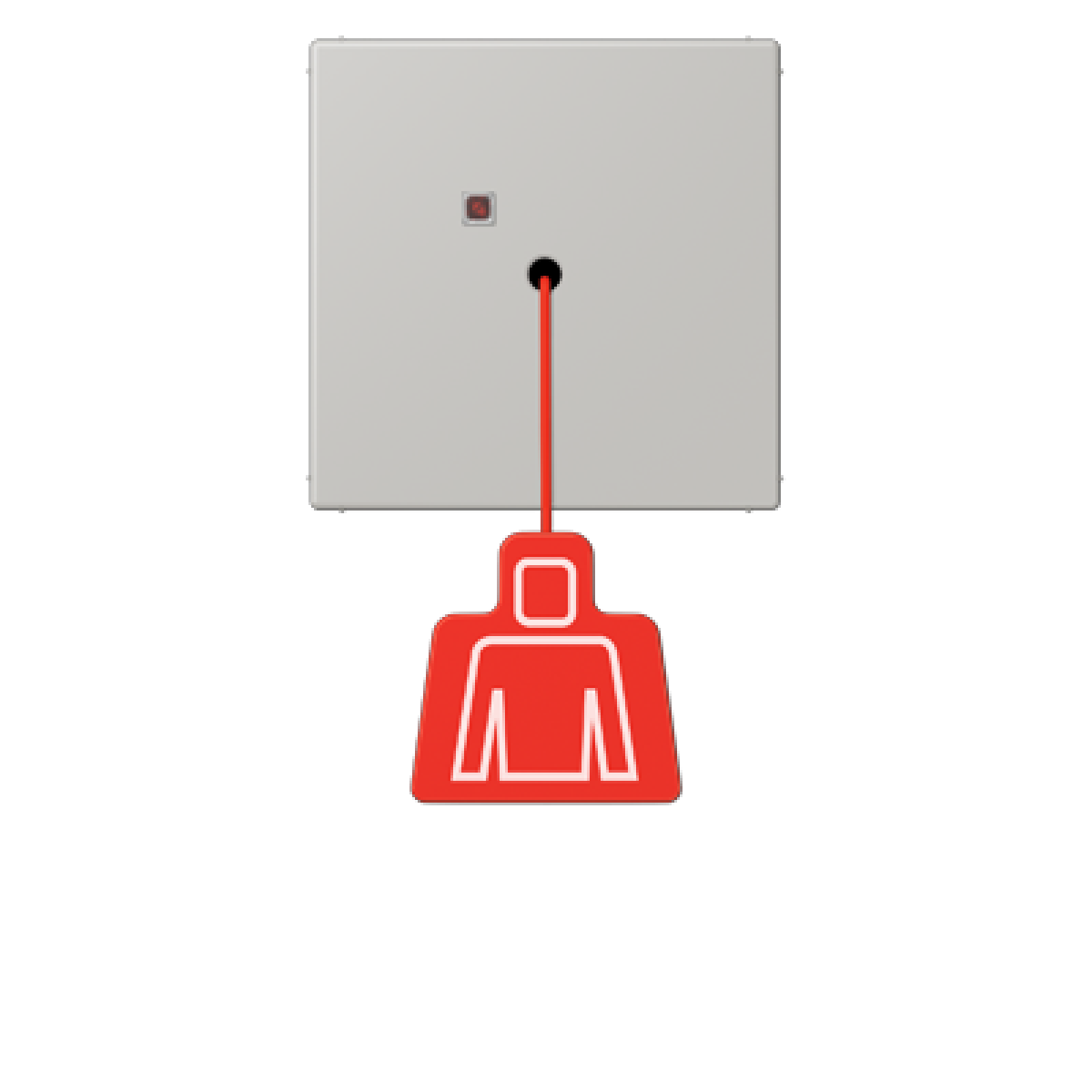 Pulsador con tirador. LC32013