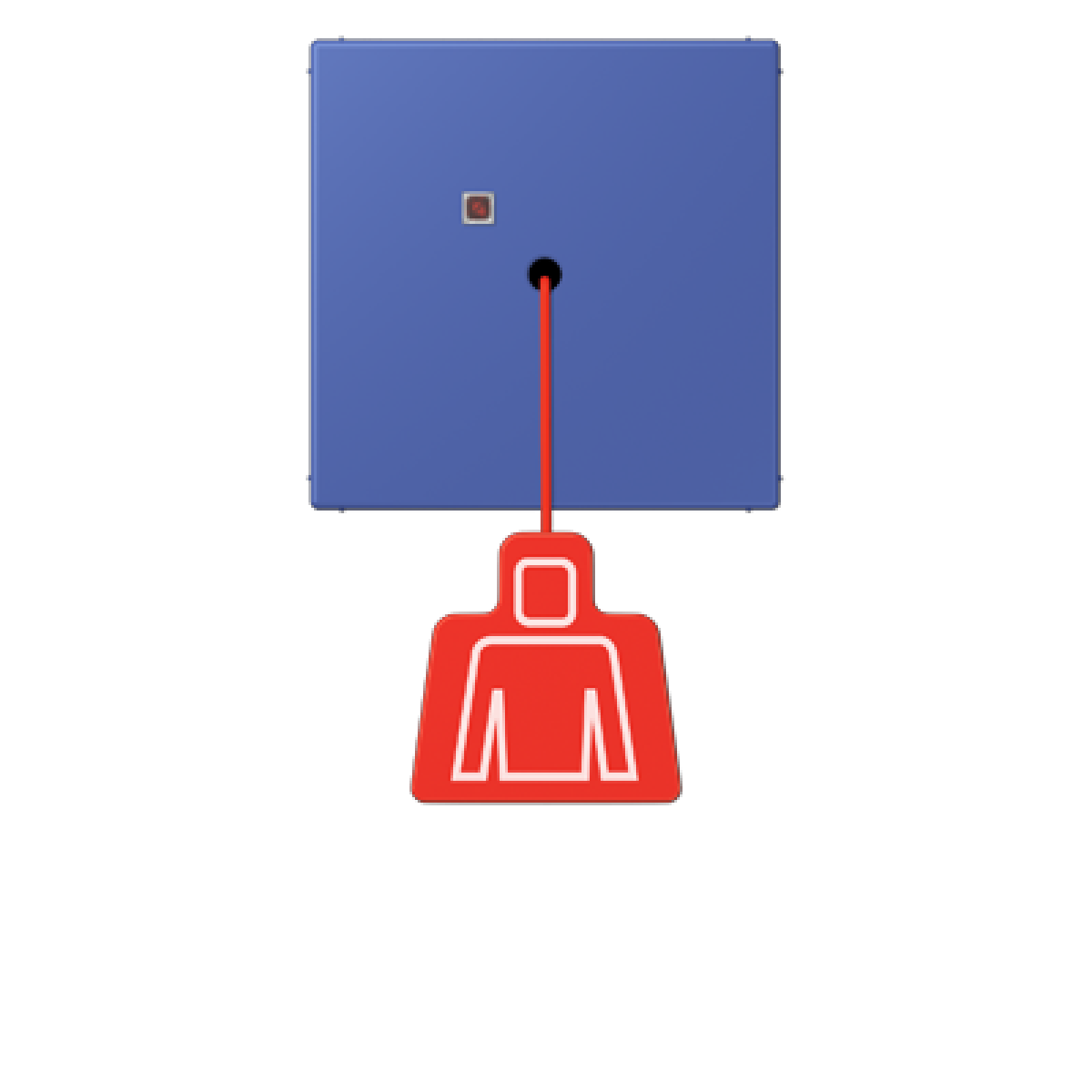 Pulsador con tirador. LC32020