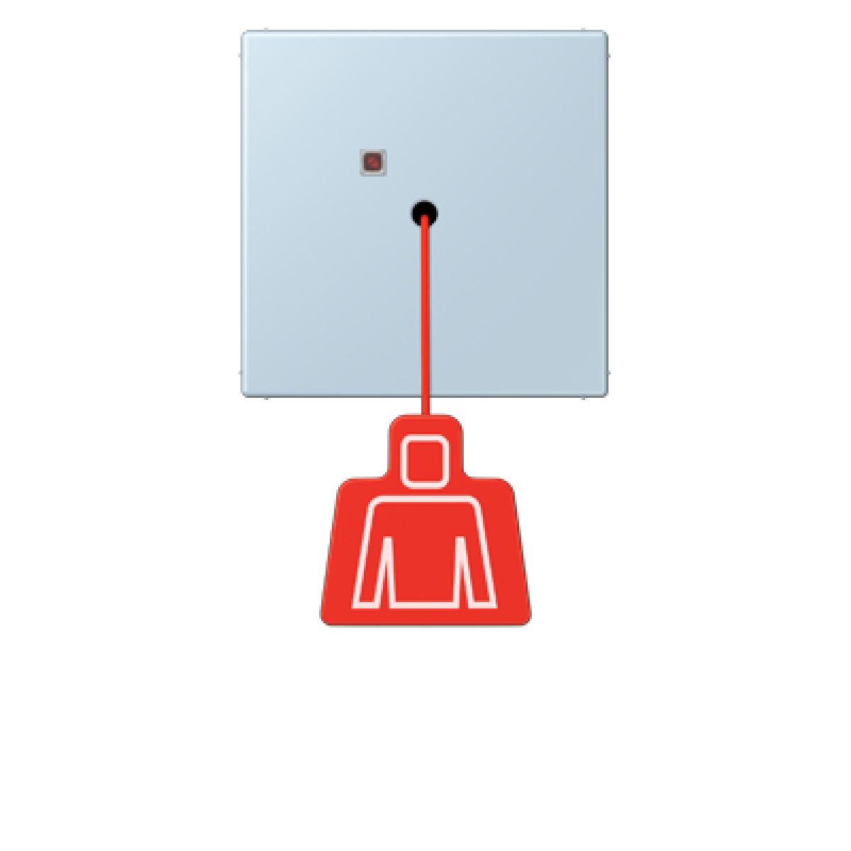 Pulsador con tirador. LC32022