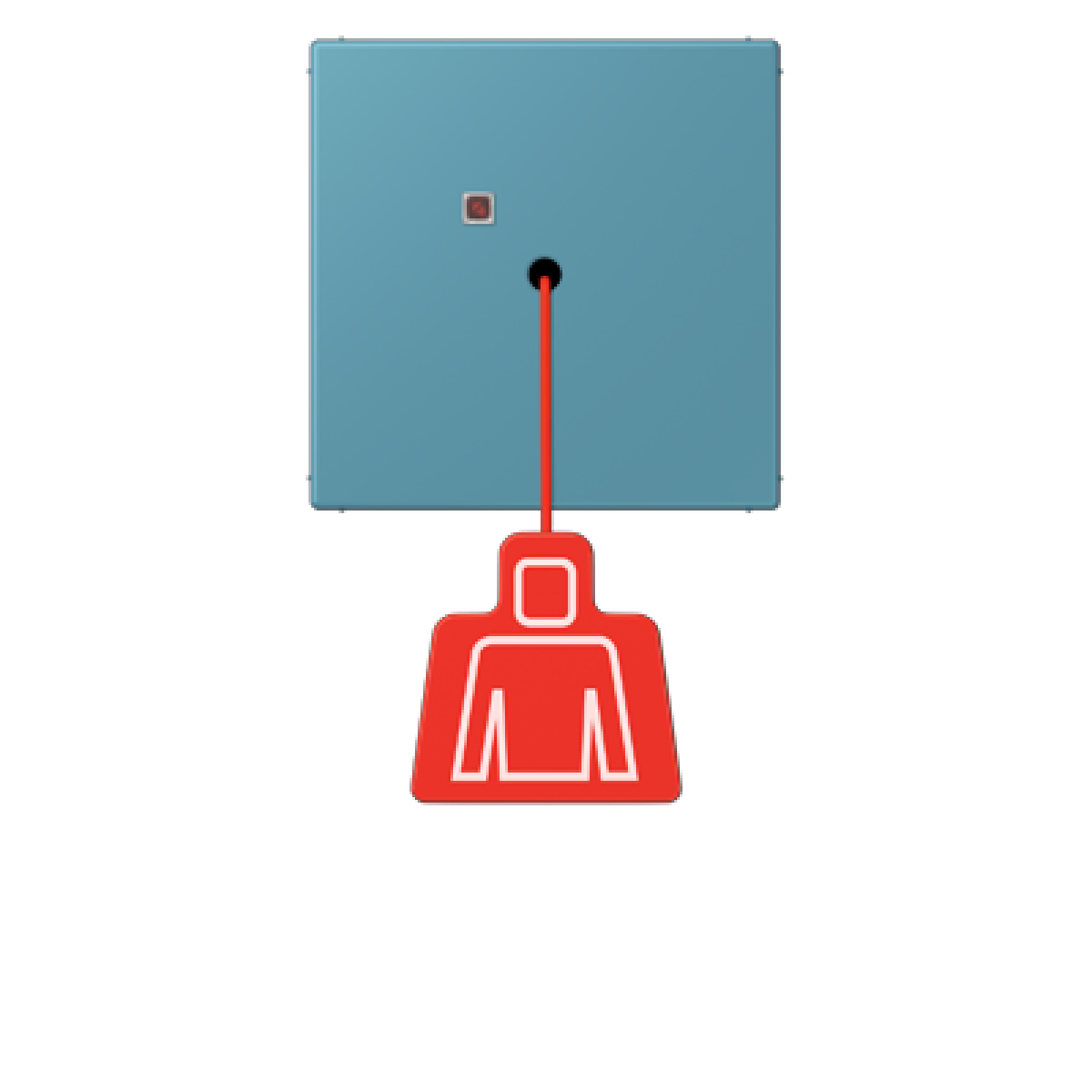 Pulsador con tirador. LC32031