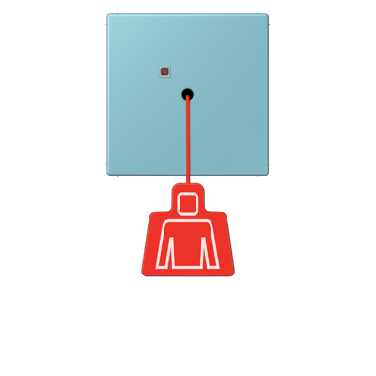 Pulsador con tirador. LC32032