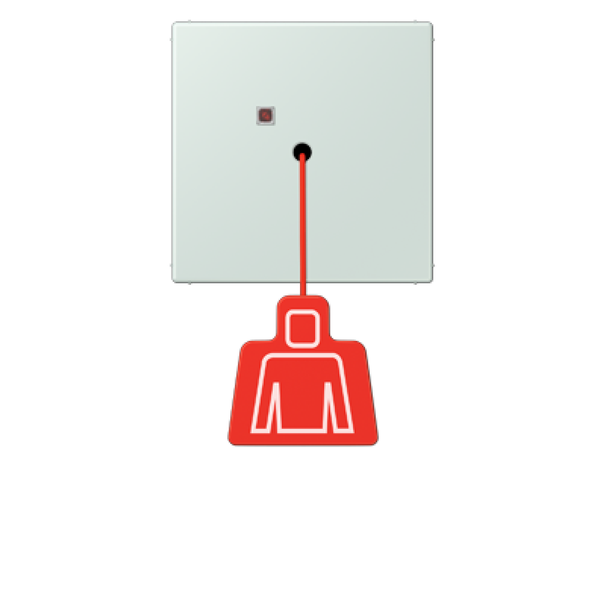 Pulsador con tirador. LC32034