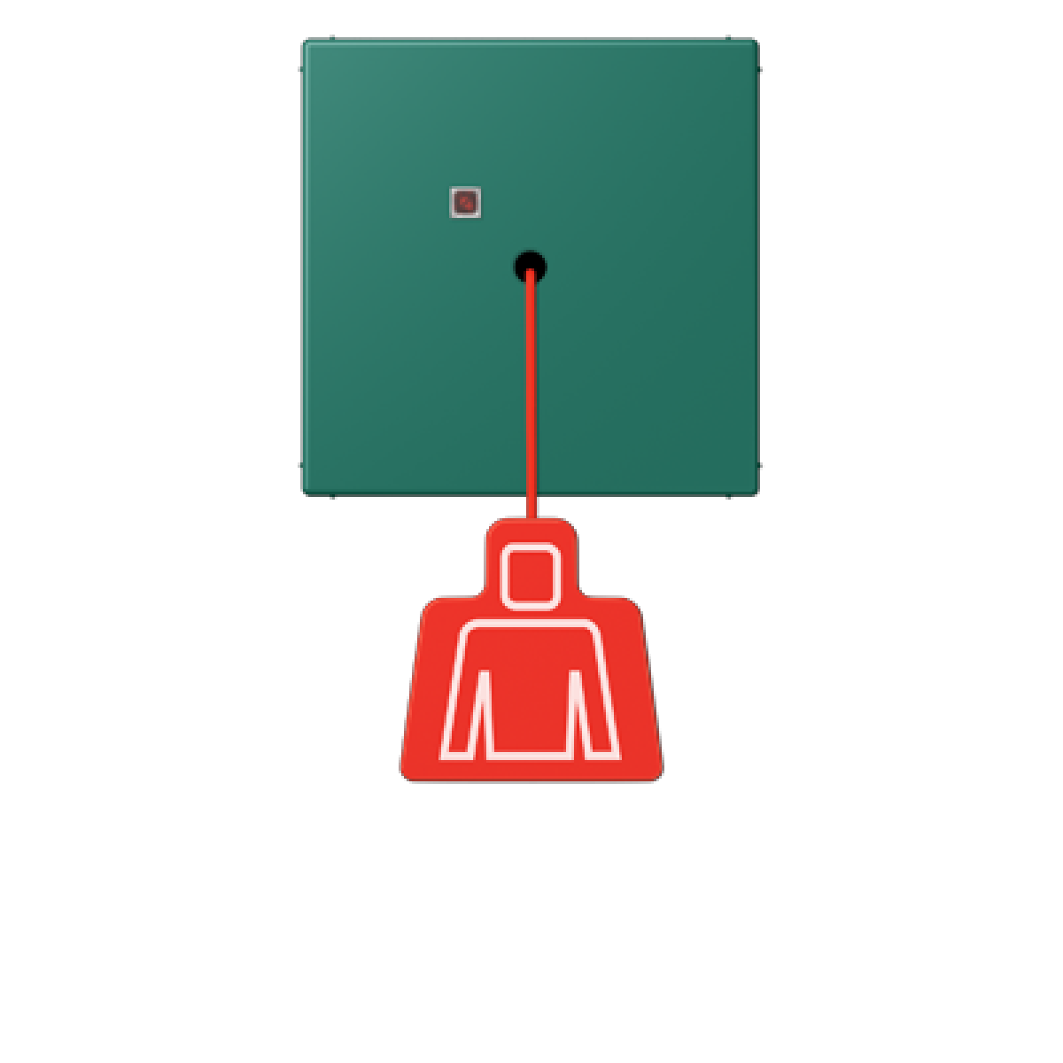 Pulsador con tirador. LC32040