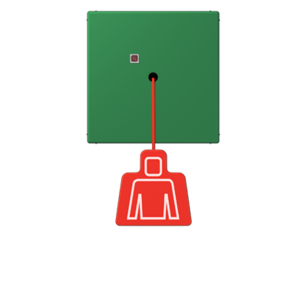 Pulsador con tirador. LC32050