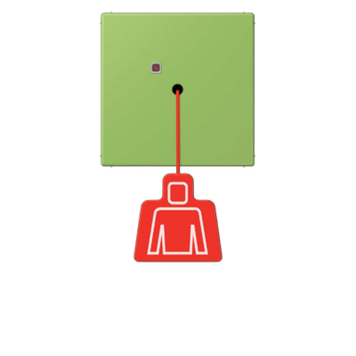 Pulsador con tirador. LC32051