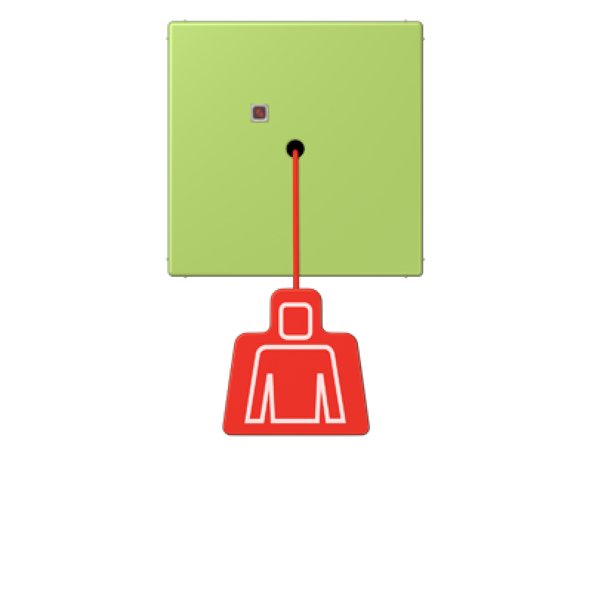 Pulsador con tirador. LC32052