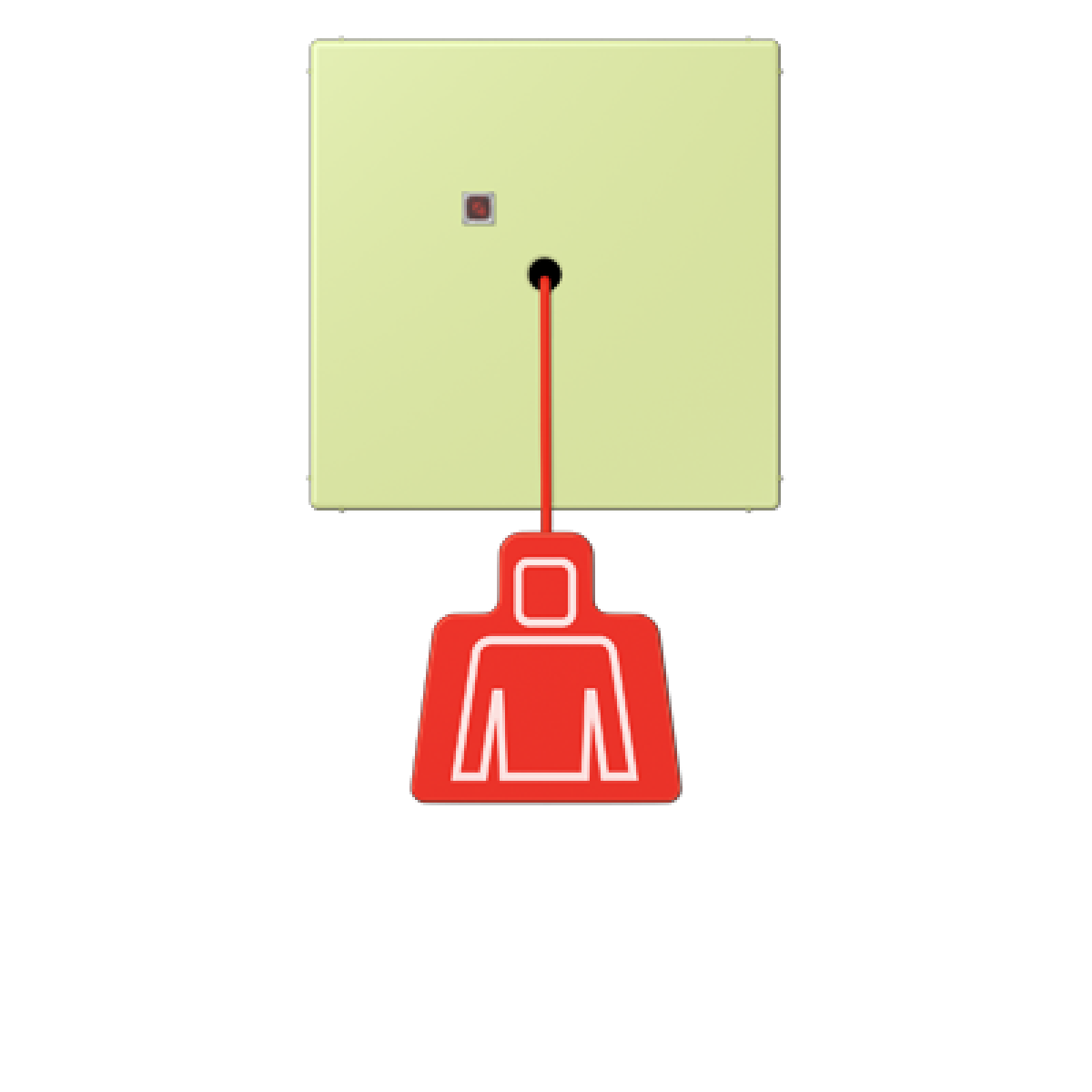 Pulsador con tirador. LC32053