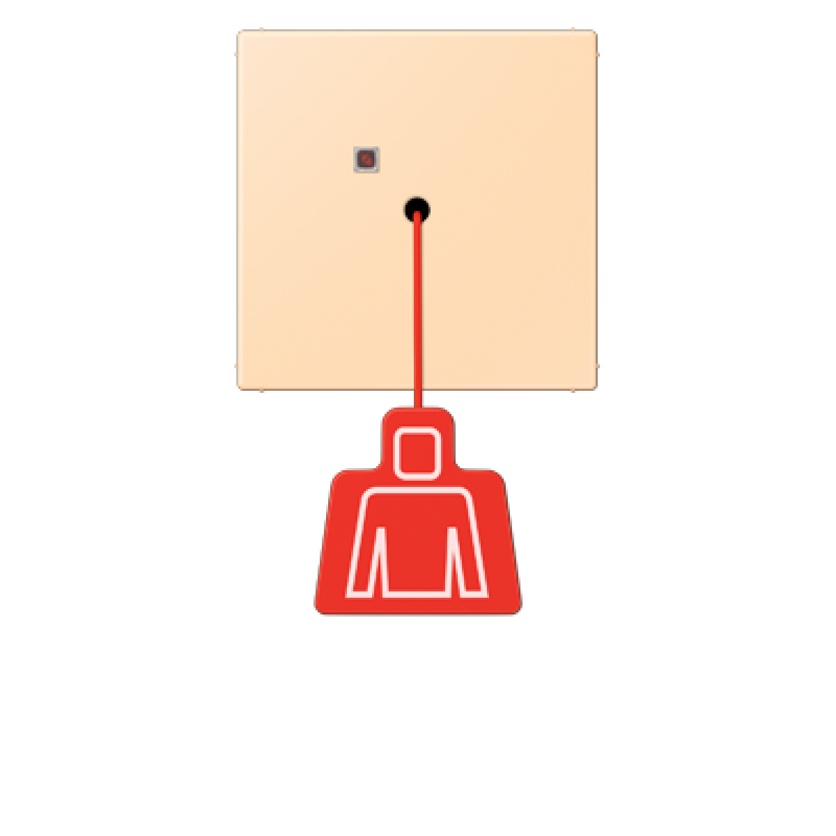 Pulsador con tirador. LC32060