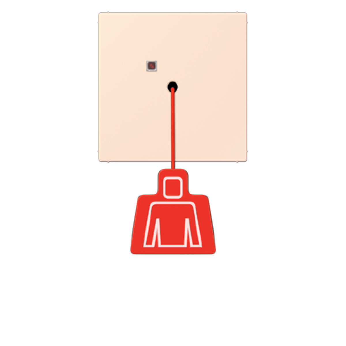 Pulsador con tirador. LC32082