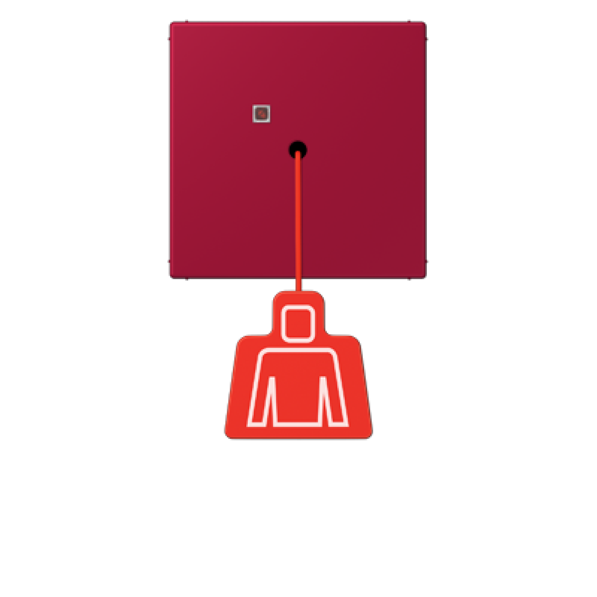 Pulsador con tirador. LC32100