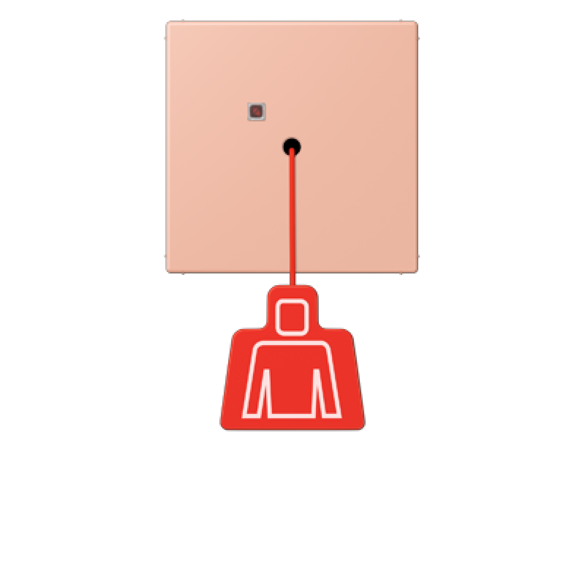 Pulsador con tirador. LC32102