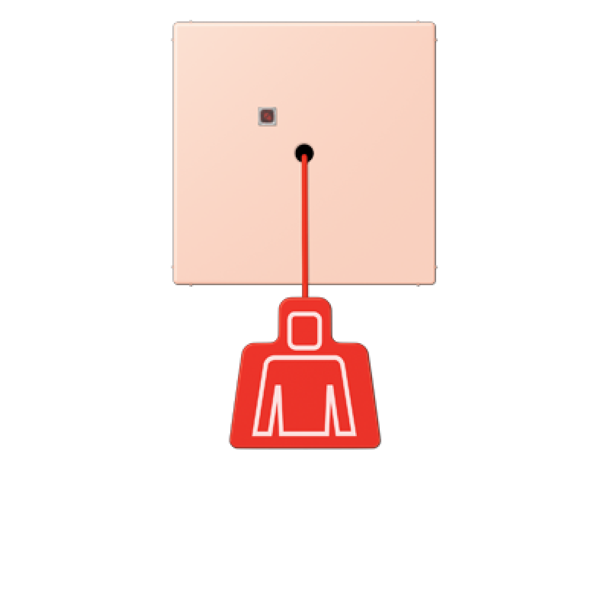 Pulsador con tirador. LC32112