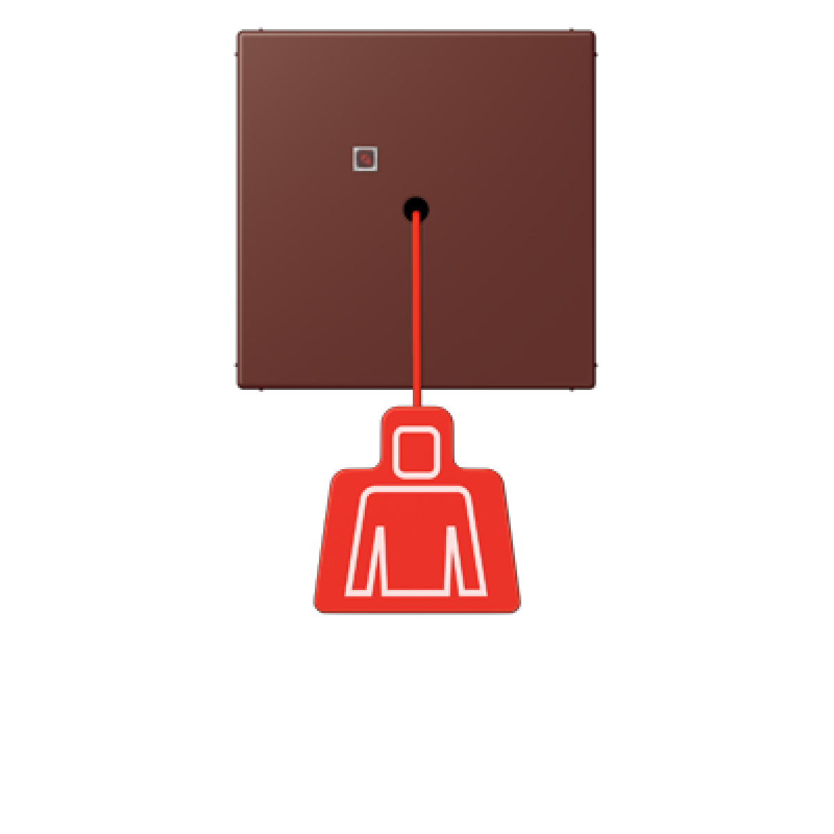 Pulsador con tirador. LC32120