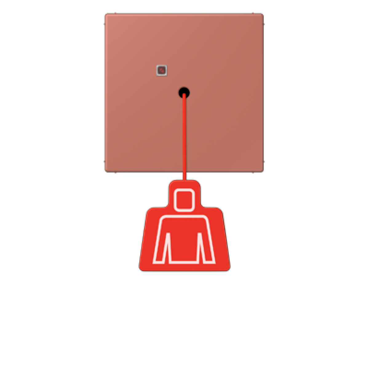 Pulsador con tirador. LC32121