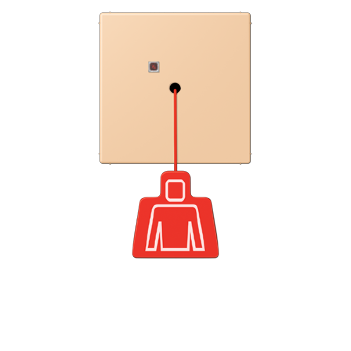 Pulsador con tirador. LC32122