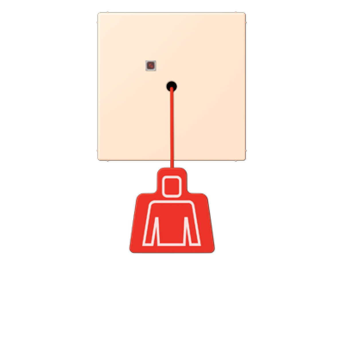 Pulsador con tirador. LC32123