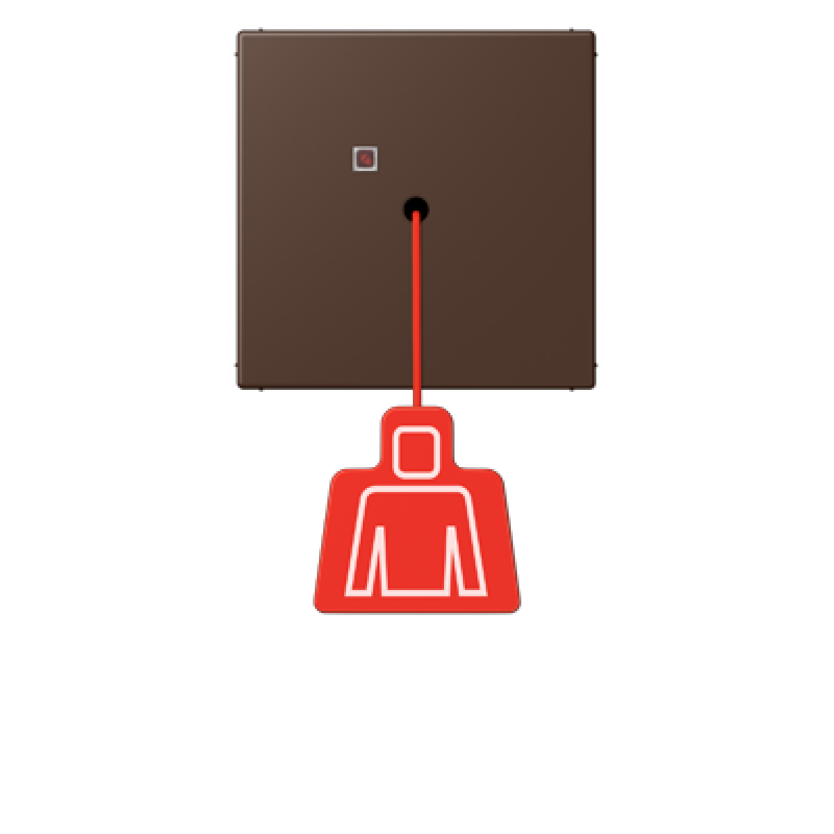 Pulsador con tirador. LC32130