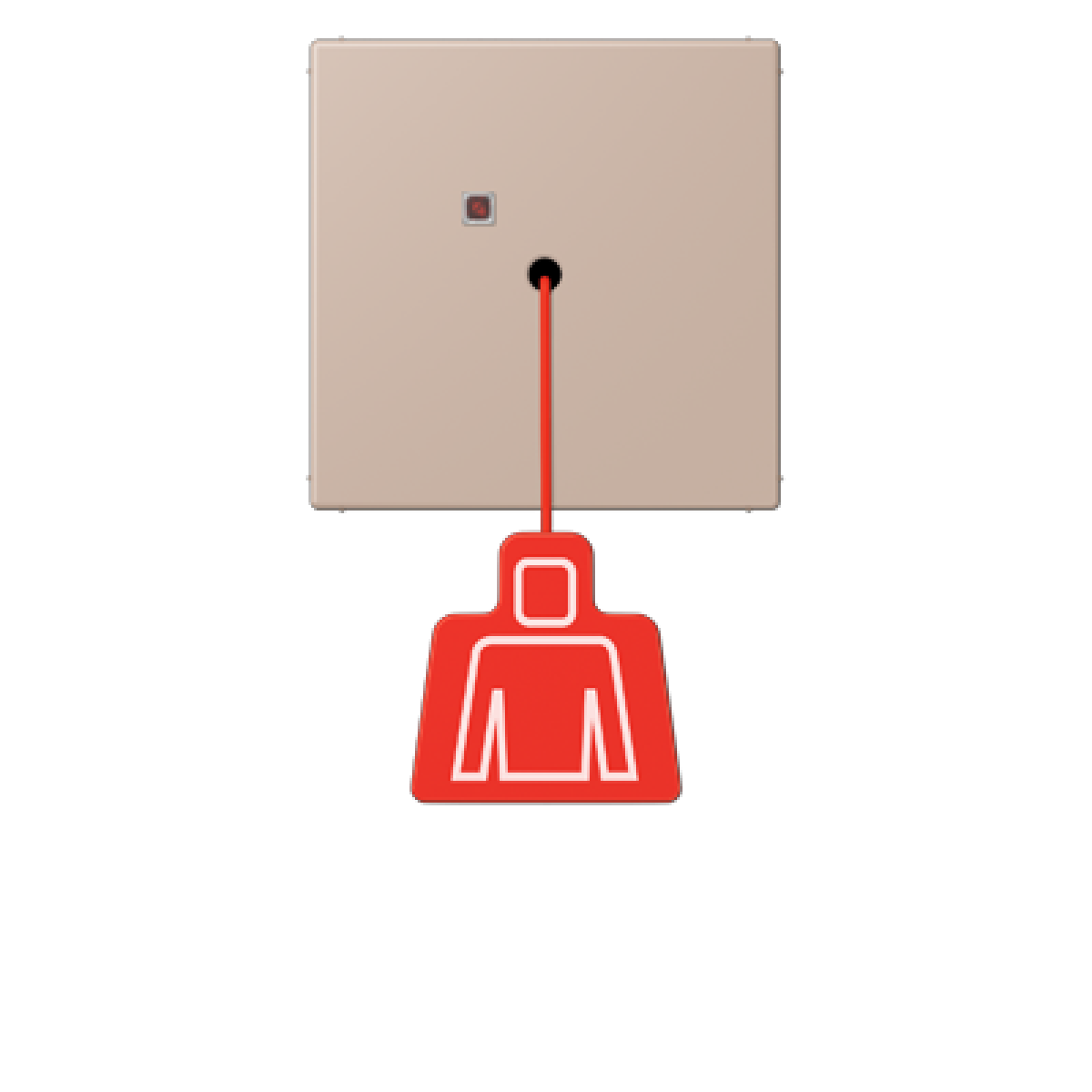 Pulsador con tirador. LC32131