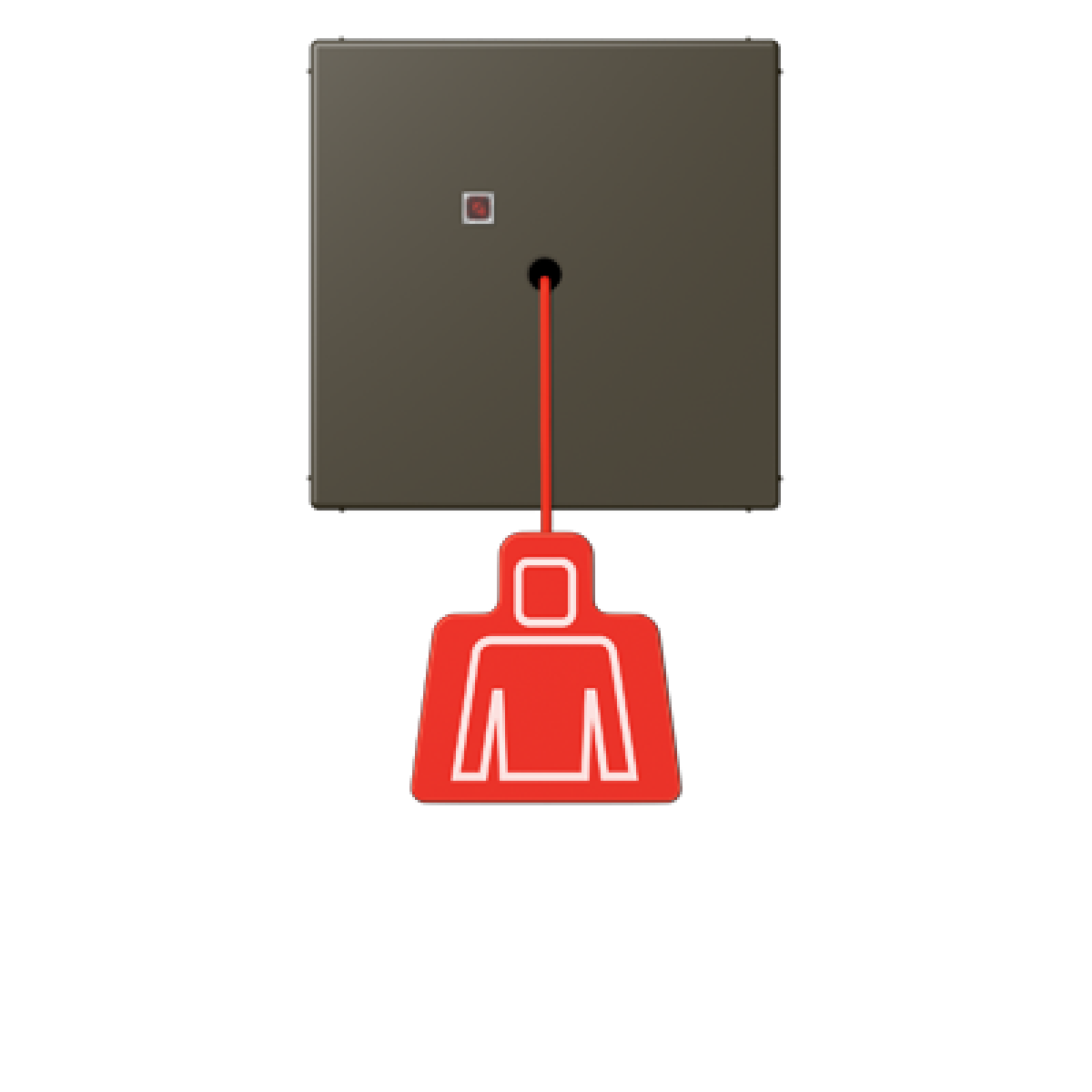 Pulsador con tirador. LC32140