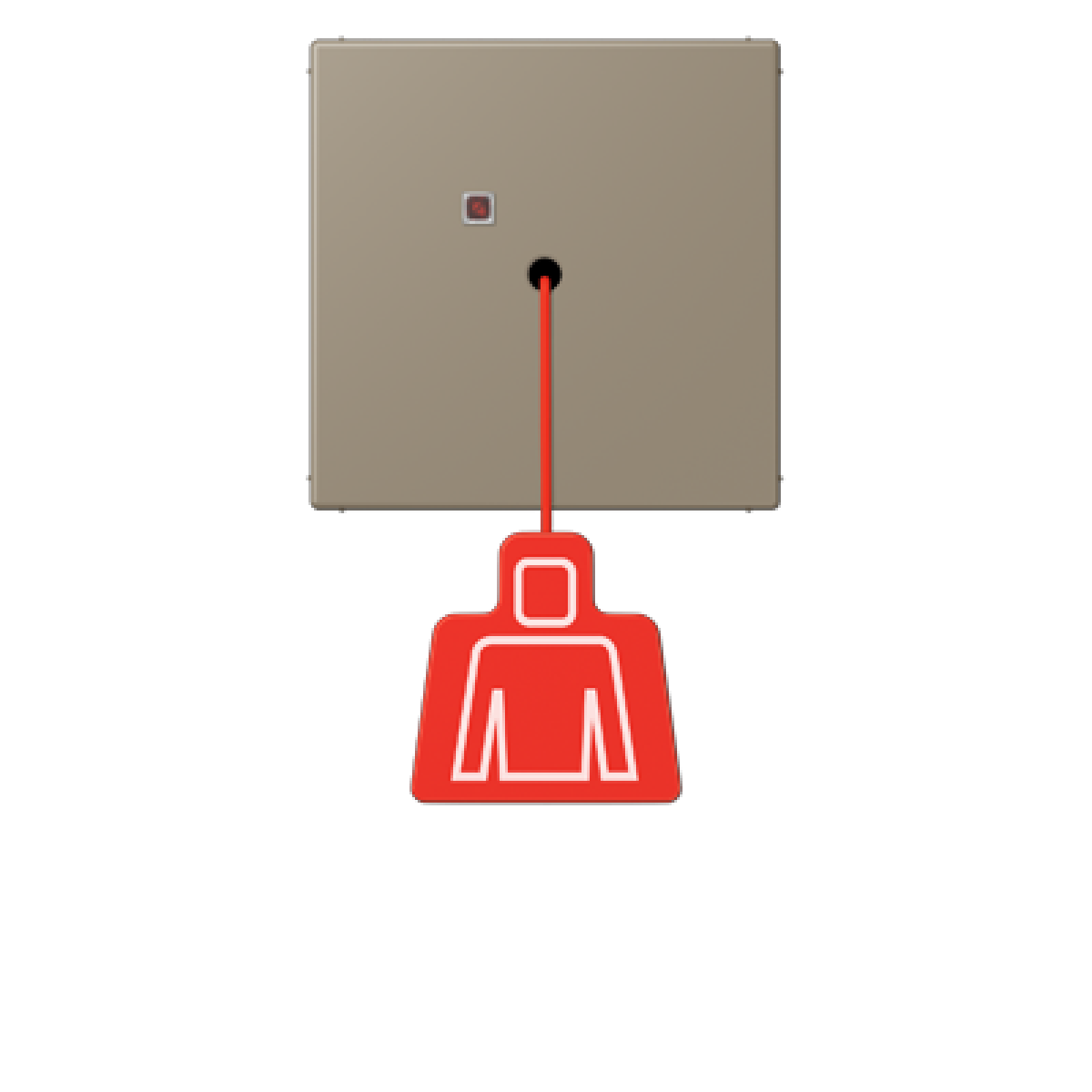 Pulsador con tirador. LC32141