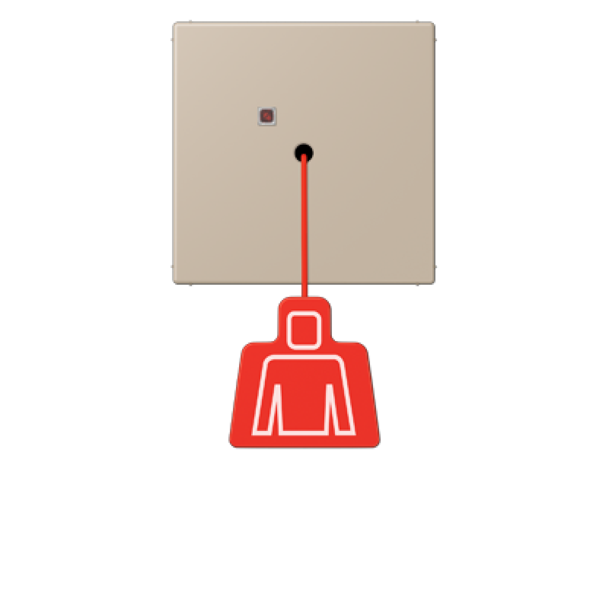 Pulsador con tirador. LC32142