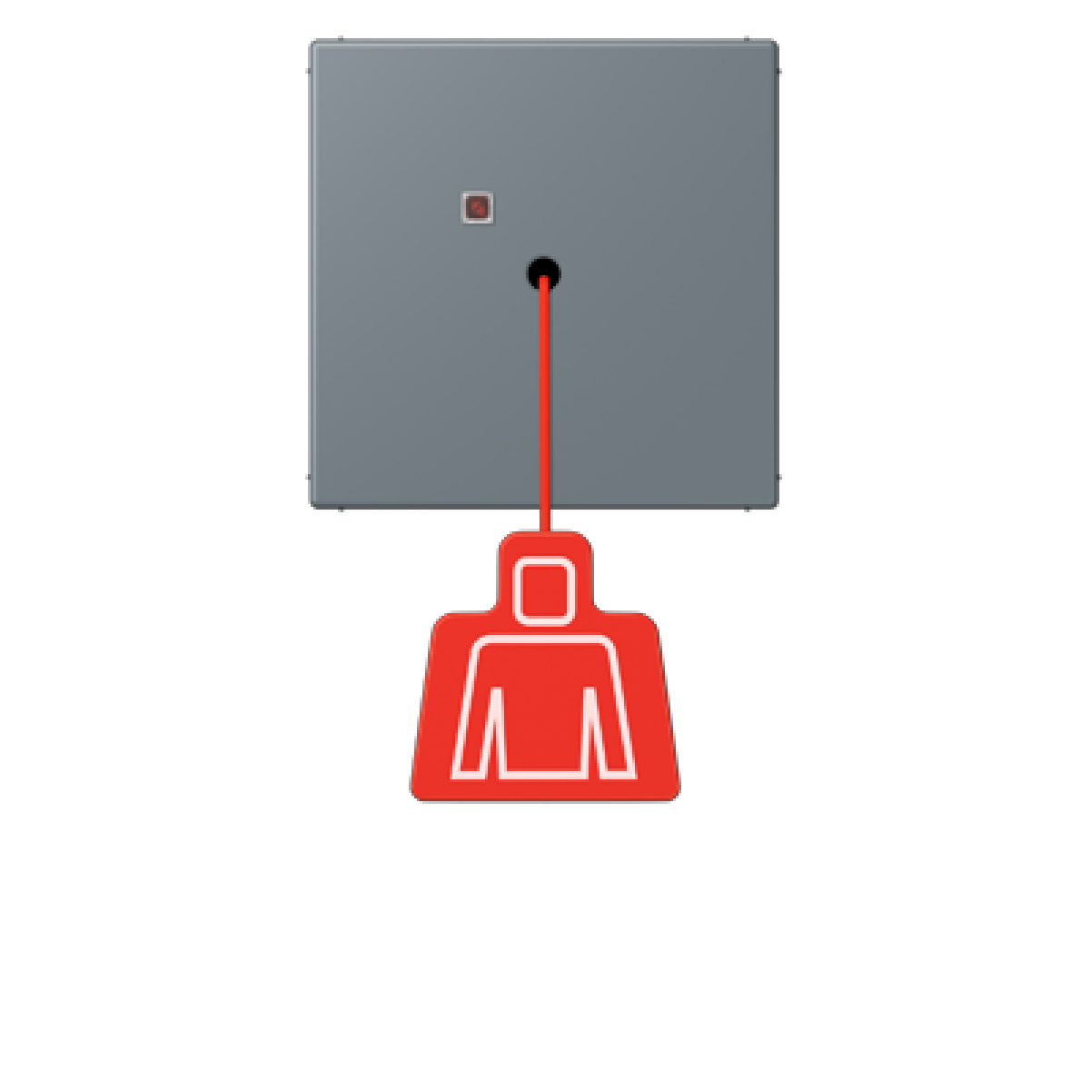 Pulsador con tirador. LC4320H