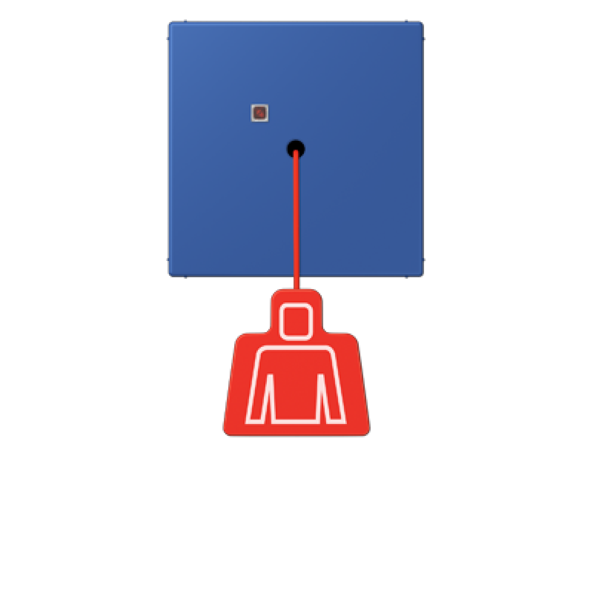 Pulsador con tirador. LC4320K