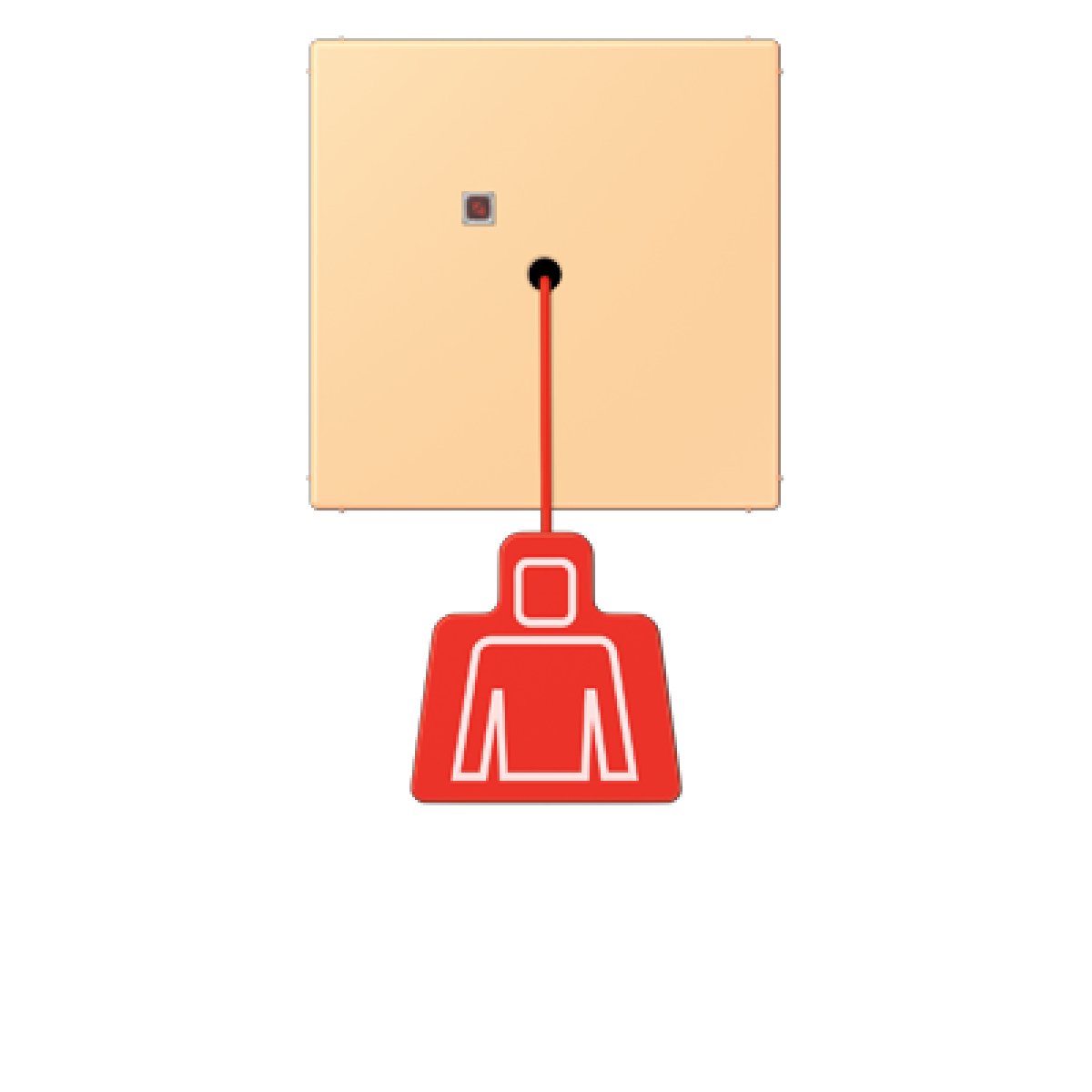 Pulsador con tirador. LC4320P