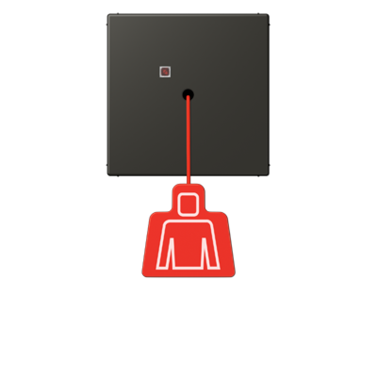 Pulsador con tirador. LC4320R