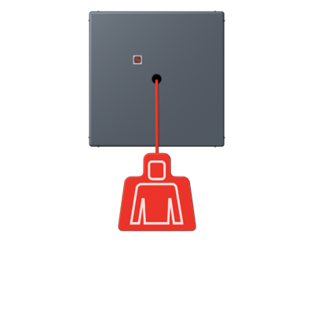 Pulsador con tirador. LC4320U