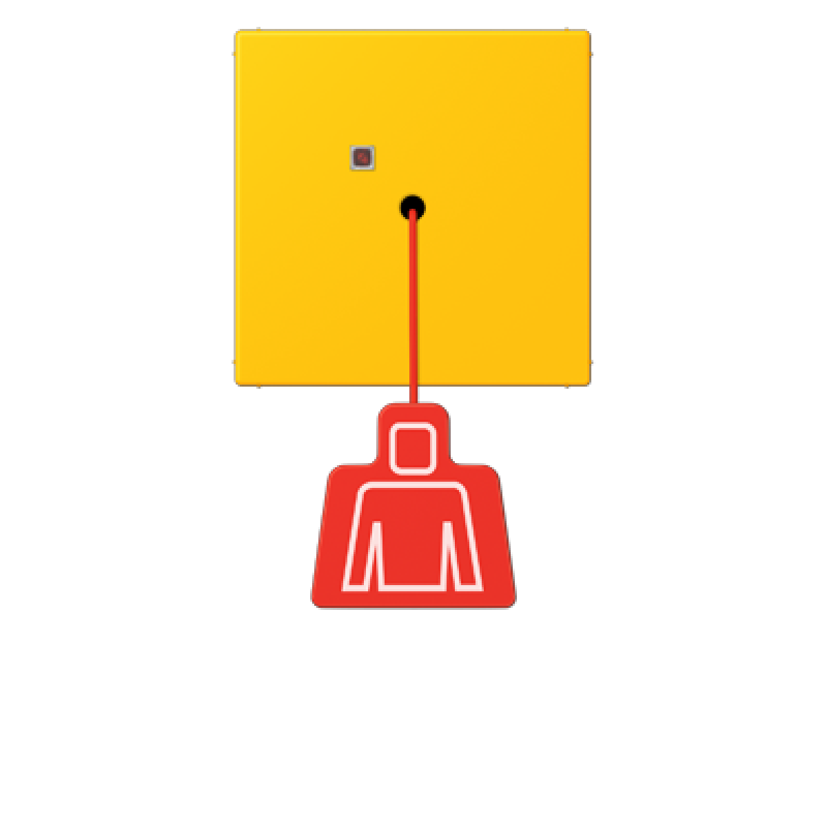 Pulsador con tirador. LC4320W